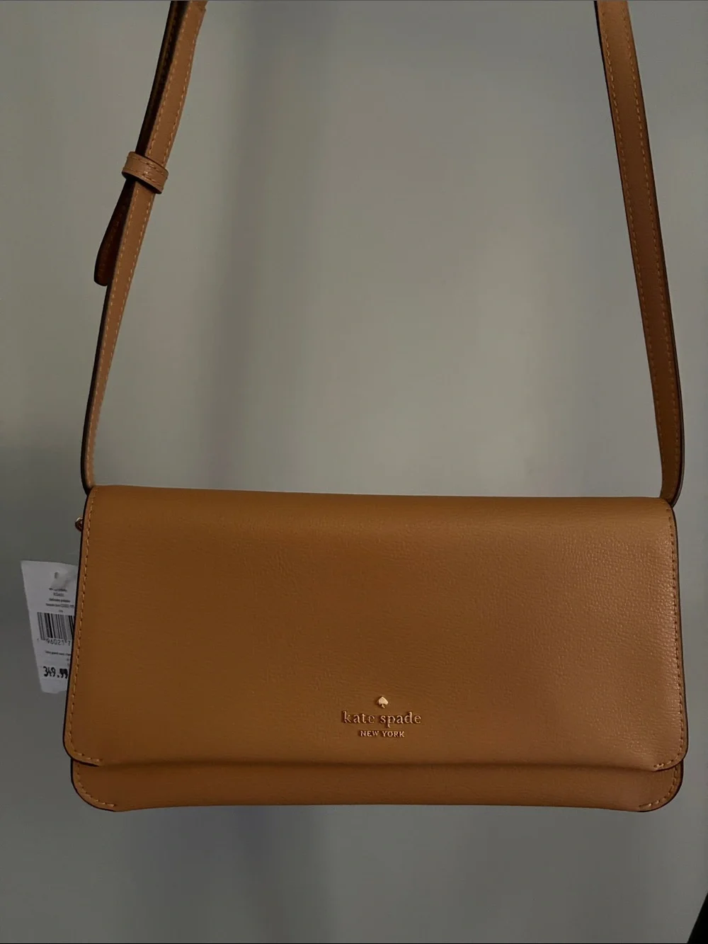kate spade tan delicate pebble crossbody bag